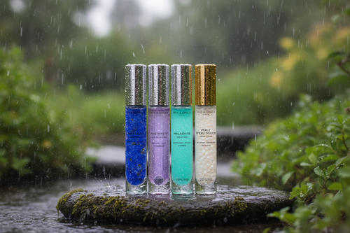 Coffret l’Alchimix N°1 Complet | Iris & Opale Beauty. Découvrez nos 4 sérums visage en format « tube à essais » 15 mL. À l’Améthyste, à la Perle d’eau douce, au Lapis-lazuli et à la Malachite.